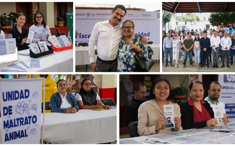 Fiscalía en tu Colonia llega a San Felipe del Agua con respaldo del presidente Ray Chagoya