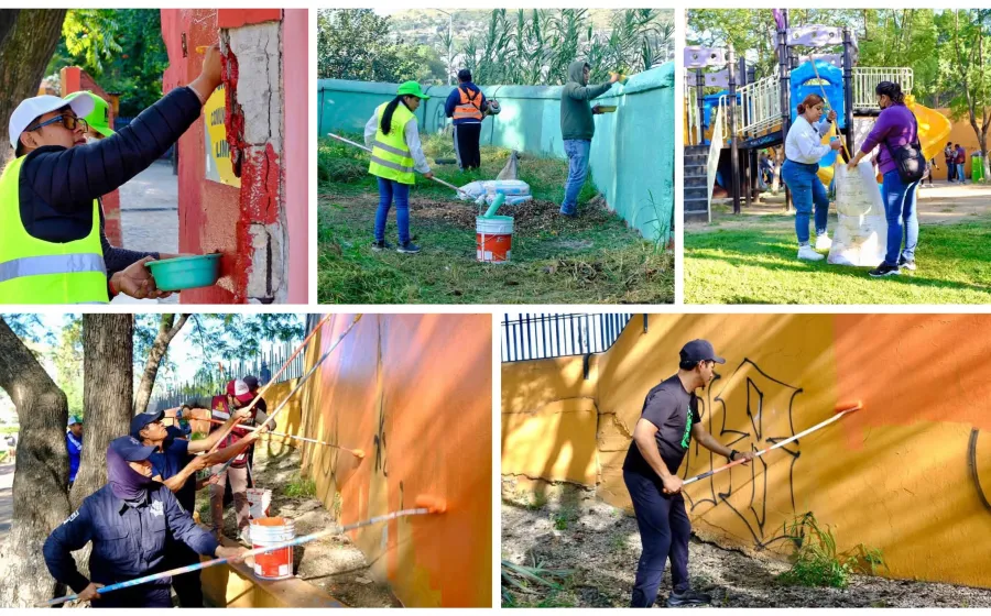 Por una ciudad limpia y segura, vecinas y vecinos renuevan el Parque DIF de la Colonia Miguel Alemán