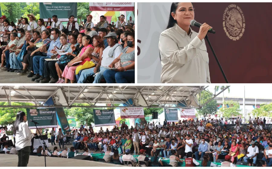 En Veracruz, Puebla, Querétaro y SLP inicia entrega del primer apoyo a personas afectadas por las lluvias: Ariadna Montiel