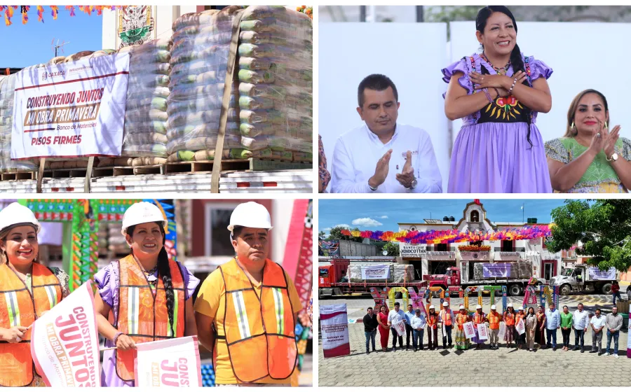 Xoxocotlán beneficia a mil 200 personas con pisos firmes