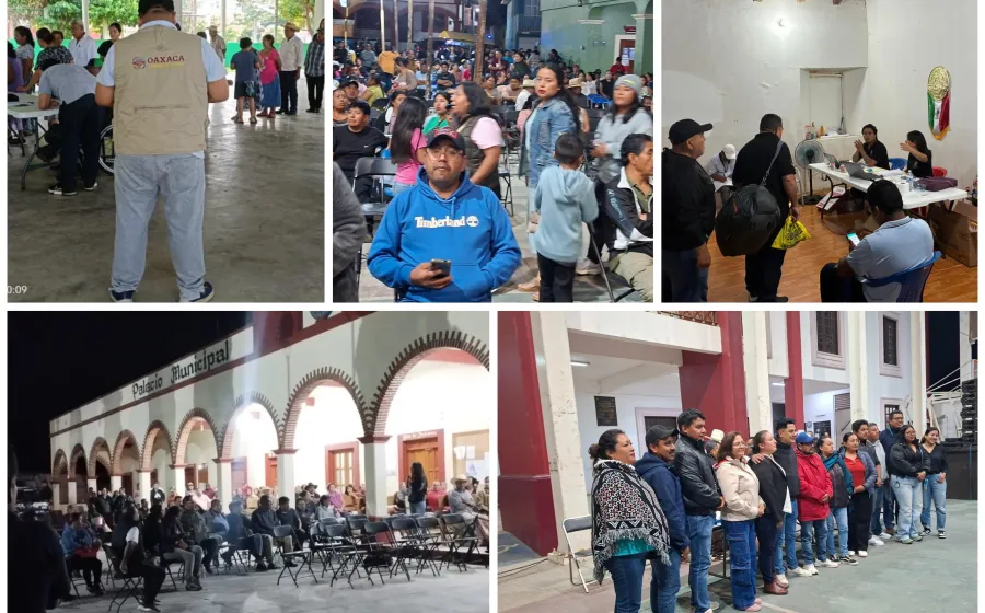 En paz, concluye jornada electoral del fin de semana en comunidades regidas por Sistemas Normativos Internos