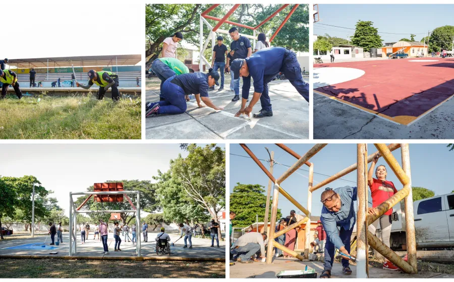 Recupera Juchitán cuatro espacios públicos con “Oaxaca Segura”
