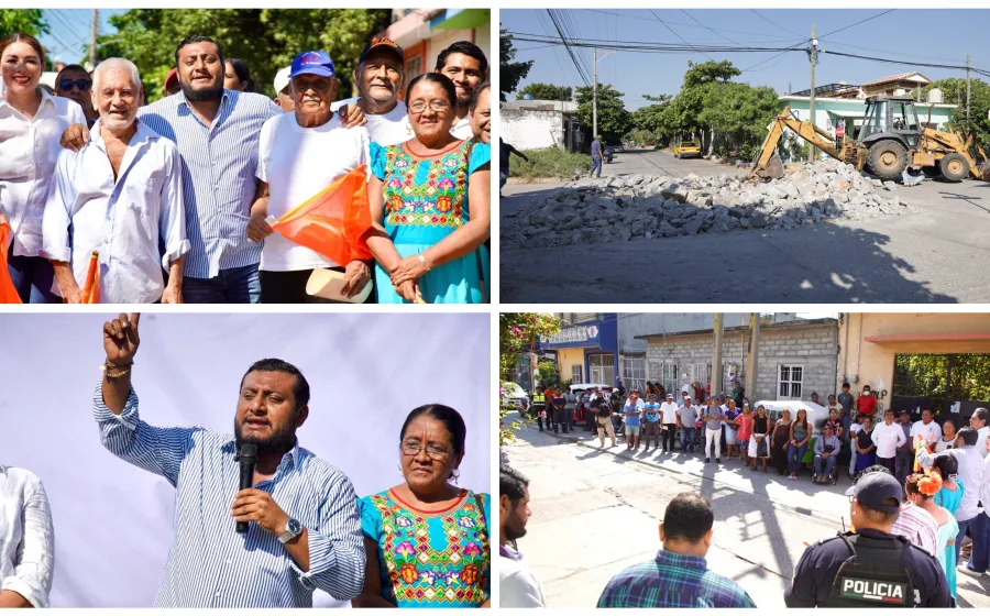 Miguel Quetu arranca la rehabilitación de la av. Insurgentes 
