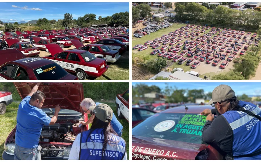 Supervisa Semovi más de 100 taxis en Ánimas Trujano
