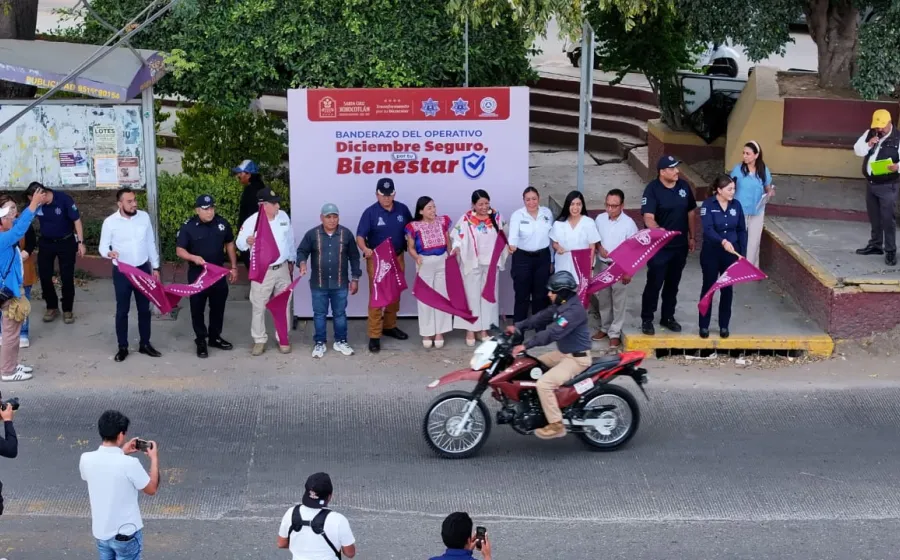 Arranca operativo “Diciembre Seguro por tu Bienestar” en Santa Cruz Xoxocotlán