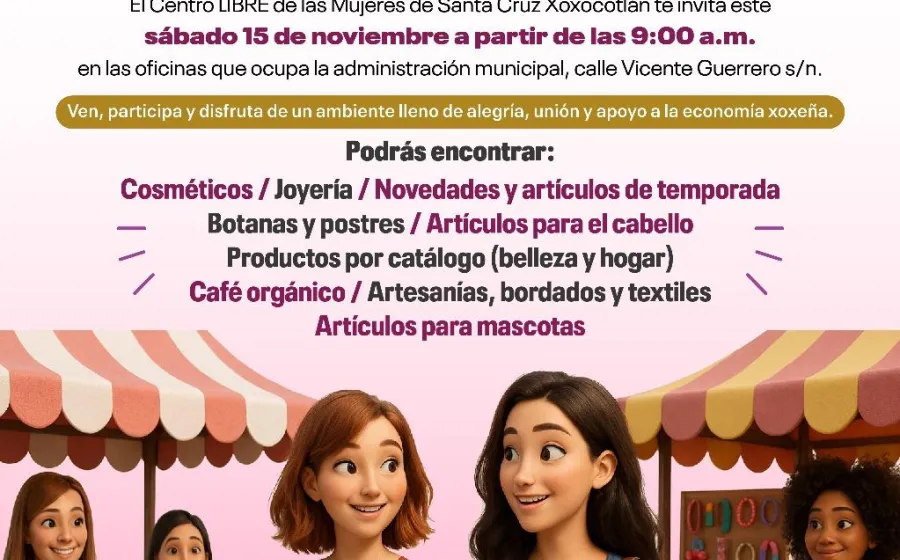Centro LIBRE de Xoxocotlán impulsa economía local con “Primera Kermés Femenina”
