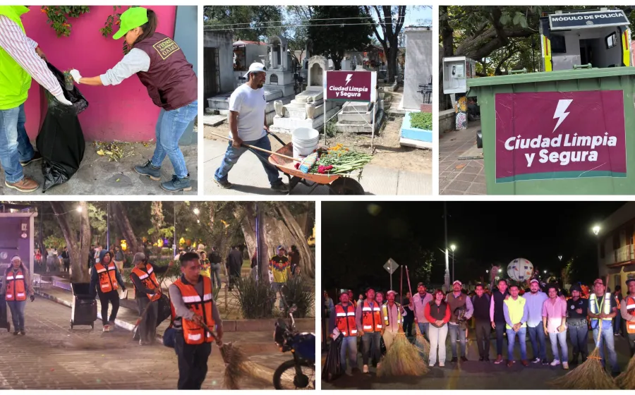 Oaxaca de Juárez mantiene una ciudad limpia durante las festividades de Día de Muertos