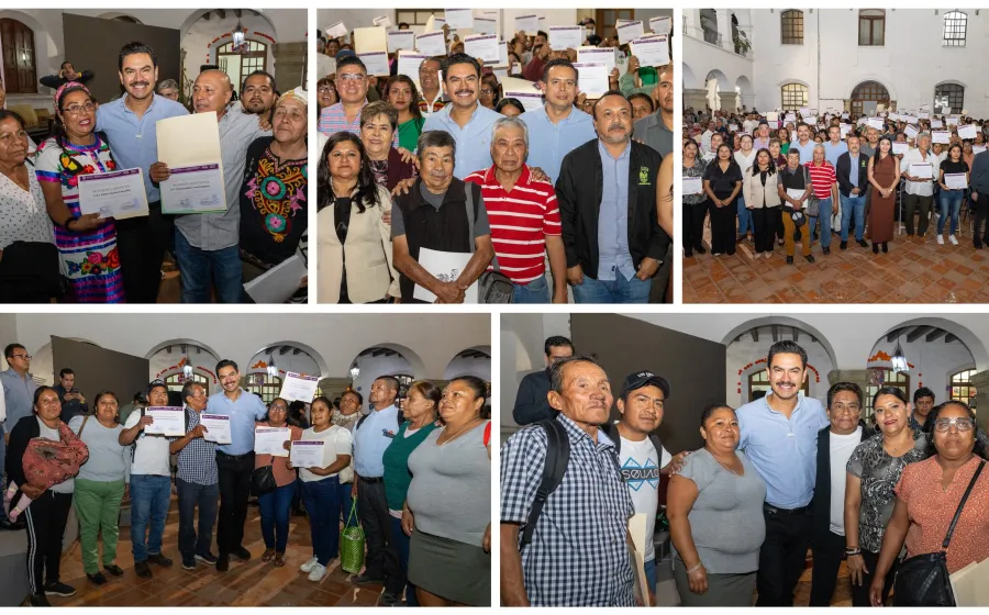 Entrega Ray Chagoya nombramientos a nuevos Comités Vecinales de Oaxaca de Juárez