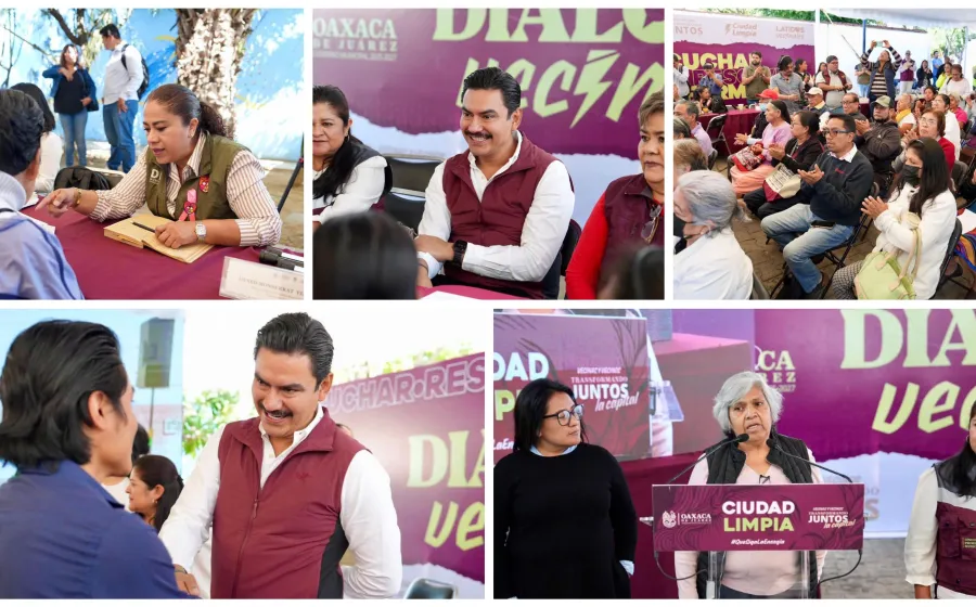 Diálogos Vecinales consolida un gobierno que atiende, escucha y transforma Oaxaca de Juárez