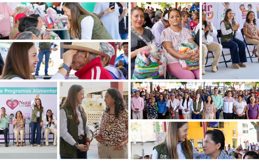 Llevan apoyos alimentarios y lentes a familias de Oaxaca de Juárez