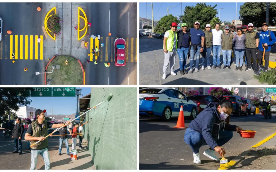 Transforman la av. Eduardo Mata con un Mega Tequio encabezado por Ray Chagoya