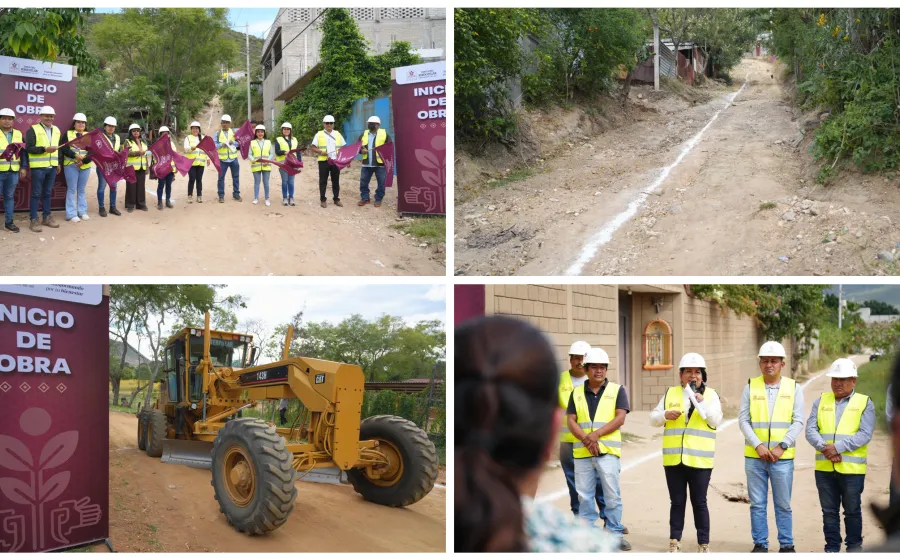Pone en marcha Ayuntamiento de Xoxocotlán seis obras más dentro del municipio