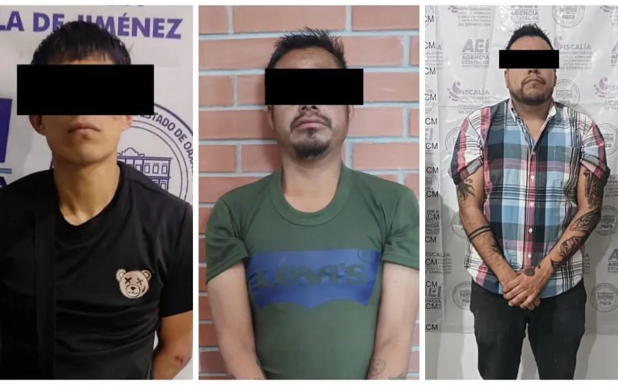 Detienen a tres, por casos ocurridos en diferentes regiones del estado