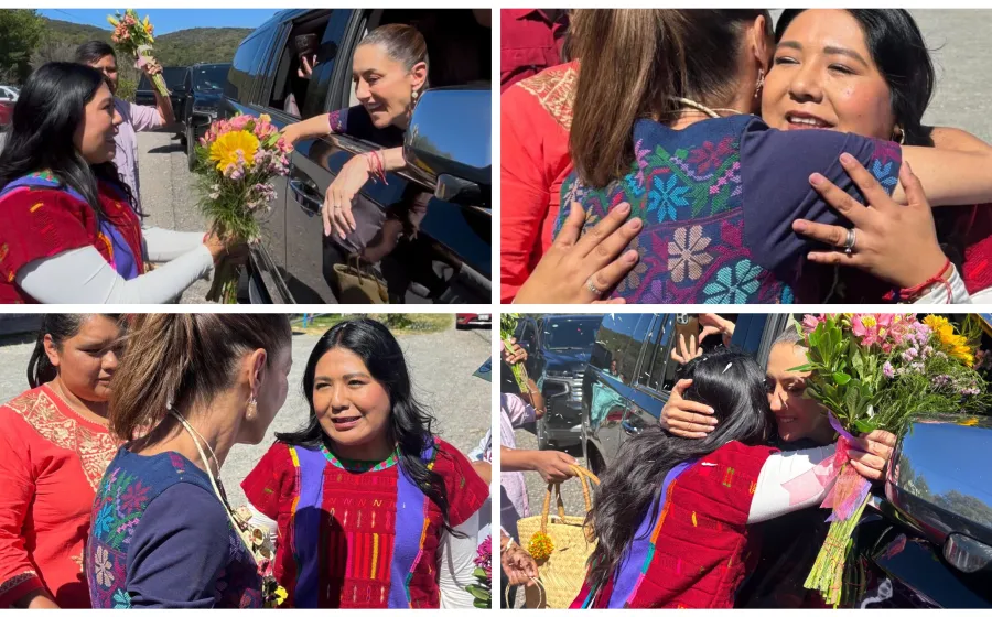 Saluda presidenta de la JUCOPO a Presidenta en su visita a Oaxaca 