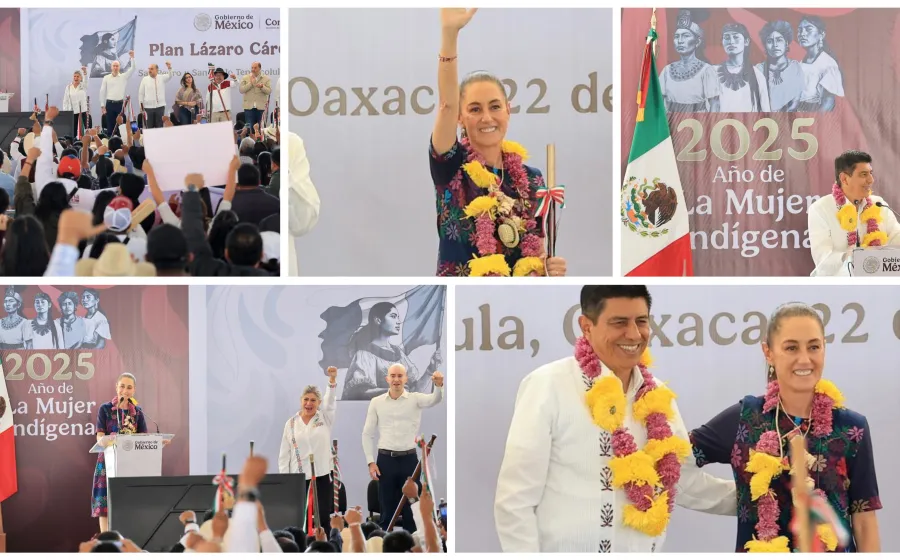 Con Plan Lázaro Cárdenas se transforma a las poblaciones más pobres de México; Claudia Sheinbaum y Salomón Jara presentan avances