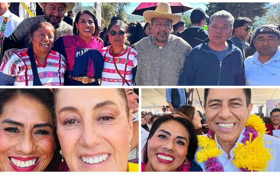 Tania López presente en la gira de la Presidenta Sheinbaum en Oaxaca 