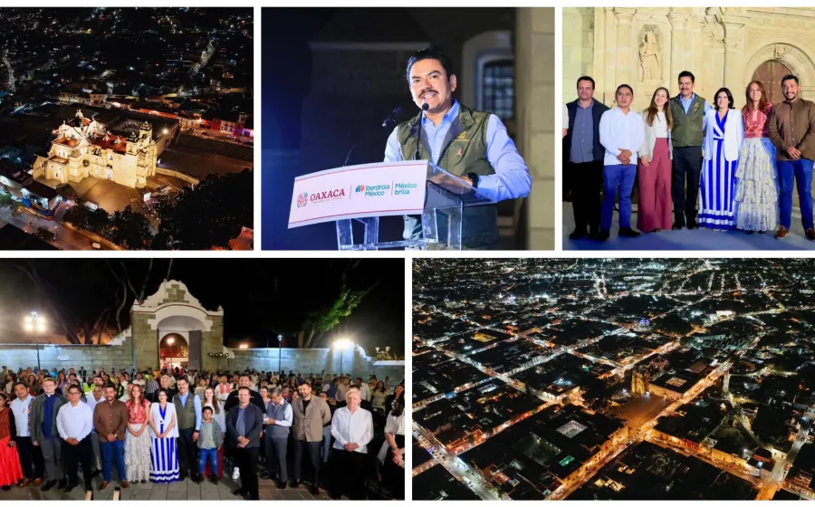 Oaxaca de Juárez brilla con la nueva iluminación de la Basílica de la Soledad