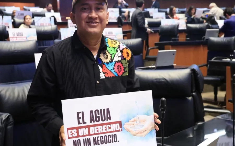 El agua es un derecho, no un negocio, afirma Nino Morales