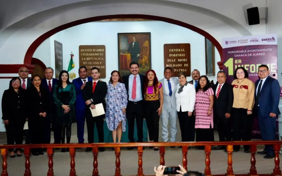 Honorable Cabildo de Oaxaca de Juárez rinde su Primer Informe de Actividades