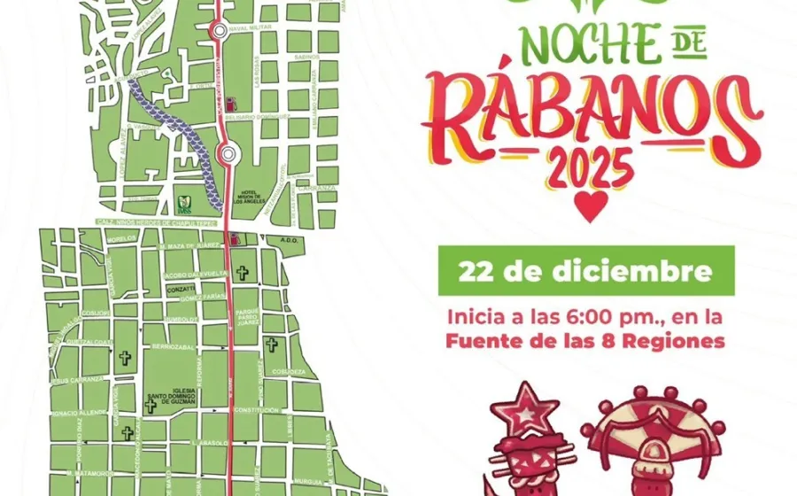 Alista Policía Vial Estatal operativo durante el Convite de la Noche de Rábanos 2025