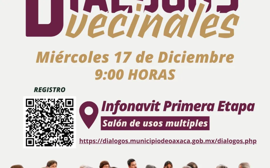 Este miércoles, Diálogos Vecinales en Infonavit Primera Etapa: participación y escucha directa