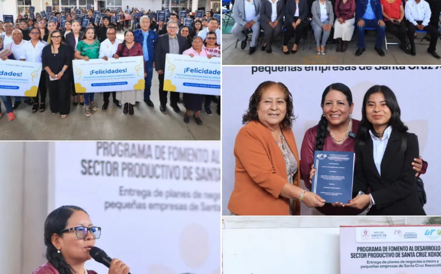 Emprendedores de Xoxocotlán reciben planes de negocio y apoyos de Capital Semilla