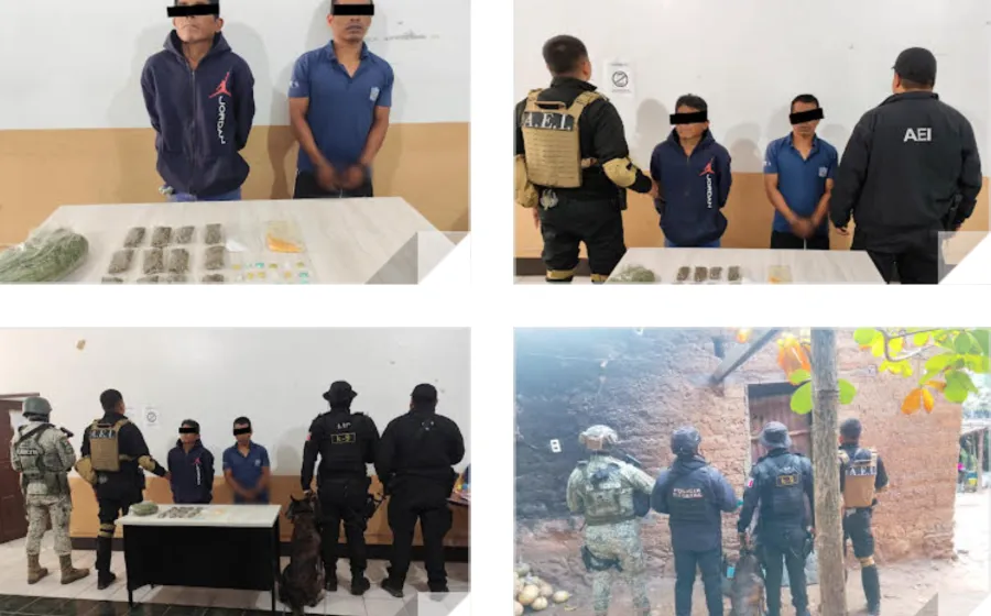 Durante cateo en la Cañada, detiene a dos personas por narcomenudeo