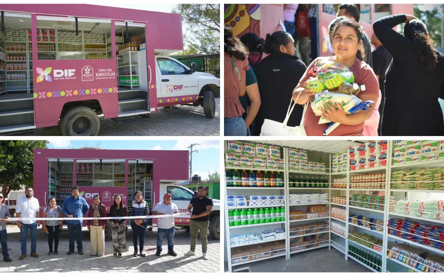 Tiendita Móvil del DIF acerca apoyos directos a familias de Los Nogales