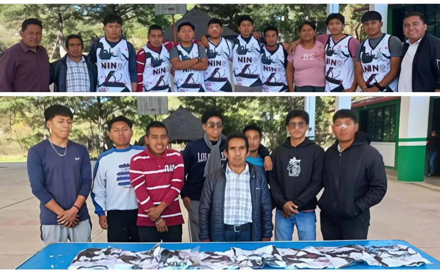 Obsequia Fundación Nino, uniformes a jóvenes deportistas