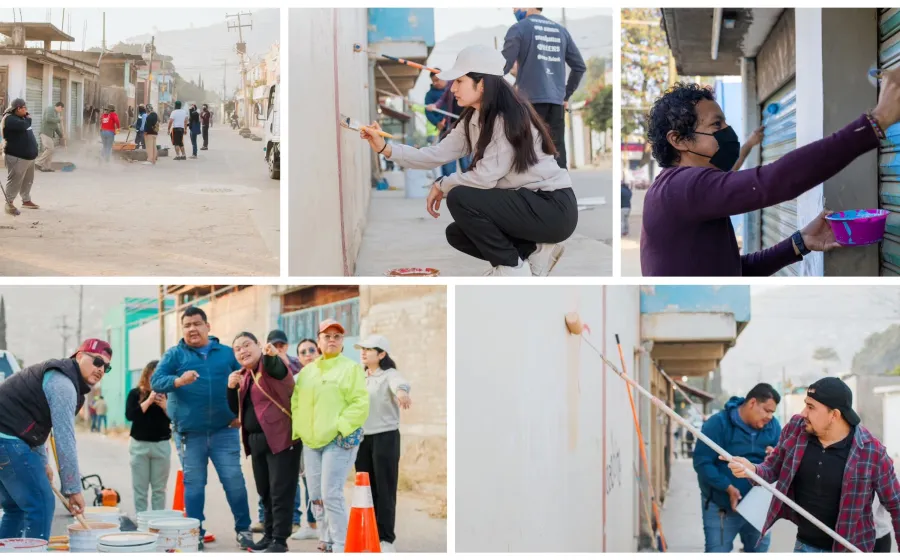 Oaxaca de Juárez avanza con acciones de limpieza en la colonia Primavera de San Martín