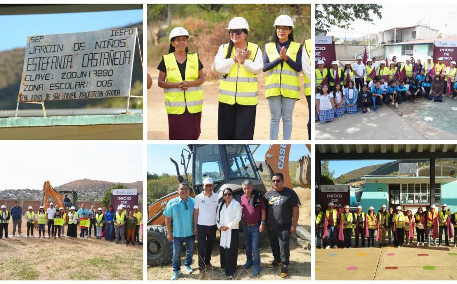Arrancan más obras de infraestructura educativa y servicios en Xoxocotlán