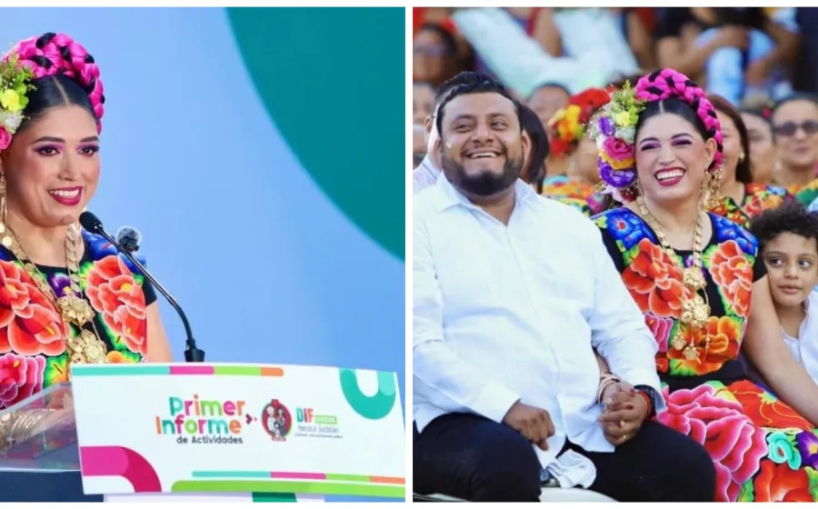 REYNA ALONSO RINDE SU PRIMER INFORME DE ACTIVIDADES AL FRENTE DEL DIF DE JUCHITÁN