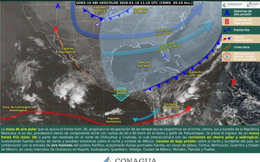 Este viernes se mantendrán temperaturas bajas durante la mañana y noche en Oaxaca
