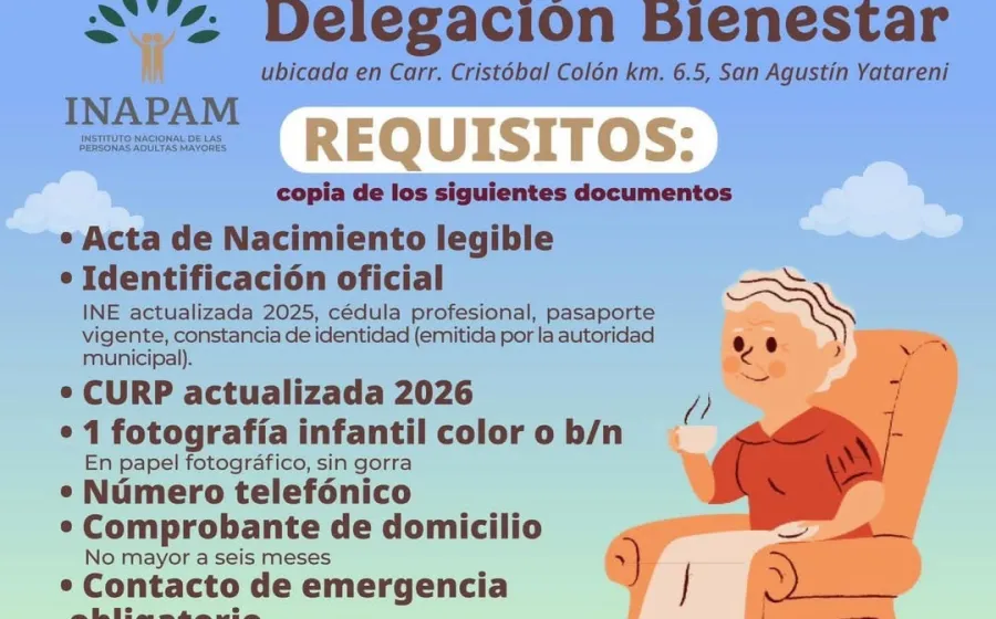 ¿Ya cumpliste 60 años? Es momento de tramitar tu tarjeta INAPAM.