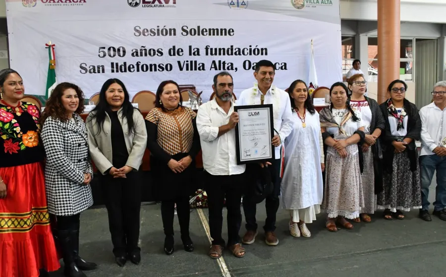 Congreso de Oaxaca realiza Sesión Solemne por conmemoración del 500 aniversario de la fundación del municipio de San Ildefonso Villa Alta