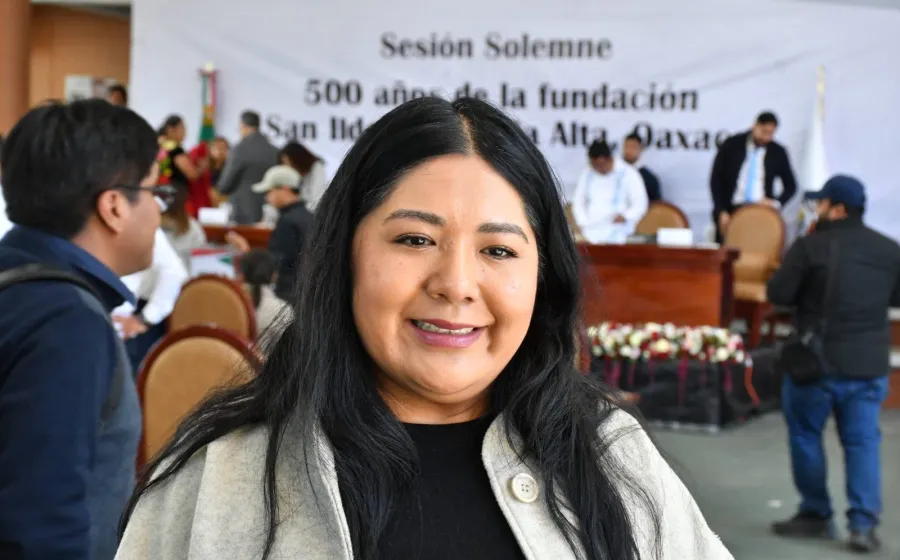 Reconoce diputada Tania Caballero Navarro a San Ildefonso Villa Alta por sus 500 años de historia