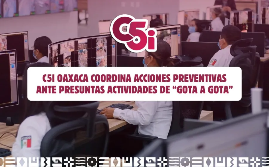 Colabora C5i Oaxaca en captura y traslado de persona presuntamente vinculada a cobros “gota a gota” en la Central de Abasto