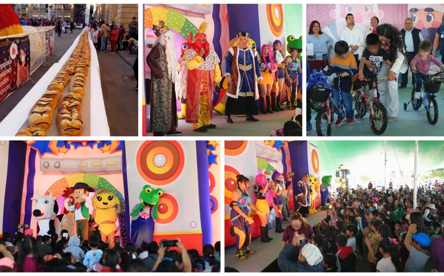 Entre risas, colores y tradición, celebra Xoxocotlán el Día de Reyes