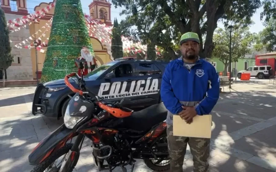 Una motocicleta más recuperada por la Policía Municipal de Santa Lucia del Camino