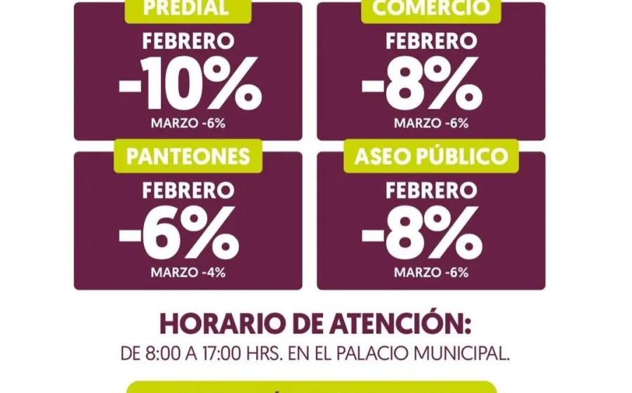 Oaxaca de Juárez invita a aprovechar los descuentos de “Cumplir es Ahorrar 2026”