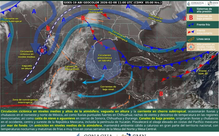 Predominará tiempo estable, intensa radiación solar y mar de fondo en la zona costera de Oaxaca
