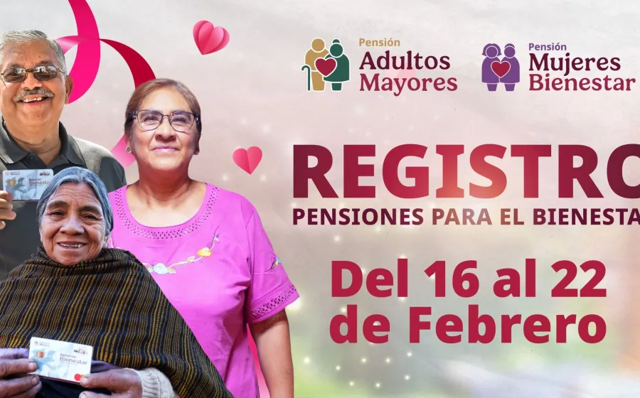 Del 16 al 22 de febrero se realiza el registro a las Pensiones Mujeres Bienestar y Adultos Mayores: Ariadna Montiel  