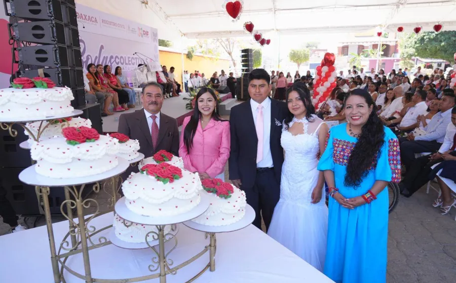 Se dan el "sí" más de 100 parejas en las Bodas Colectivas 2026 en Xoxocotlán