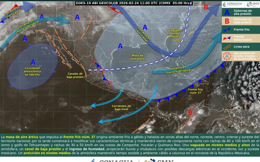 Este martes dominarán ambiente frío y vientos intensos en Oaxaca: Protección Civil