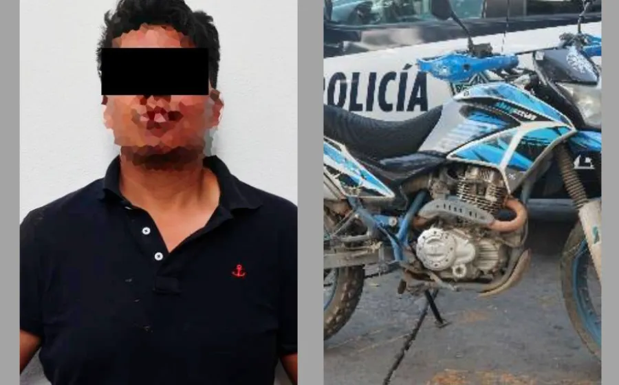 Policía Municipal detiene a una persona por el presunto robo de una motocicleta