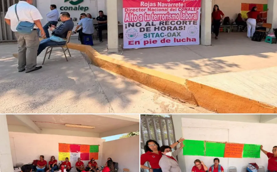 Alumnado de 6 planteles del Conalep se quedan sin clases