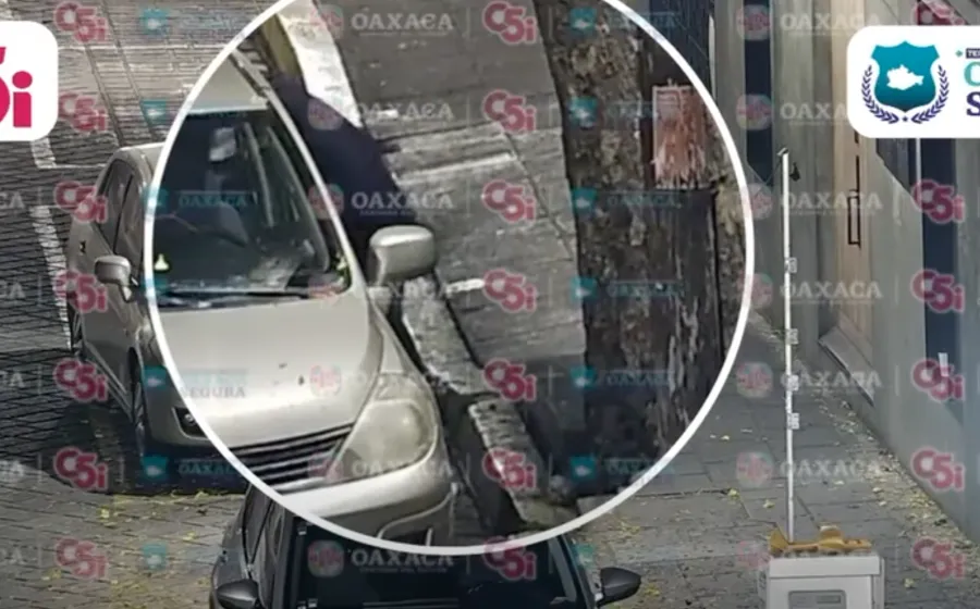 Cámaras de C5i contribuyen a detención de sujeto probable responsable de daños a vehículos en Oaxaca de Juárez