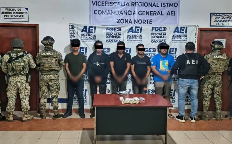 En menos de 48 horas, Fiscalía detiene a cinco probables responsables de cuádruple homicidio en el Istmo