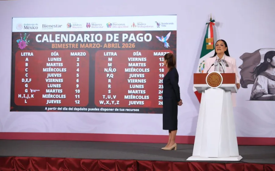 Del 2 al 26 de marzo se realiza pago del bimestre marzo-abril de los Programas para el Bienestar: Ariadna Montiel