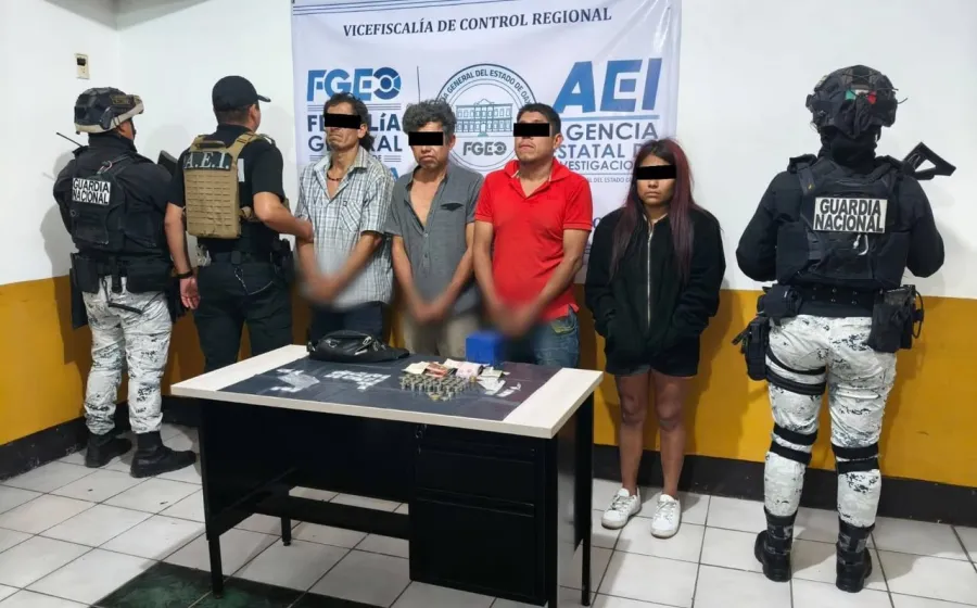 Vinculan a cuatro detenidos en cateo por narcomenudeo en la Sierra de Flores Magón